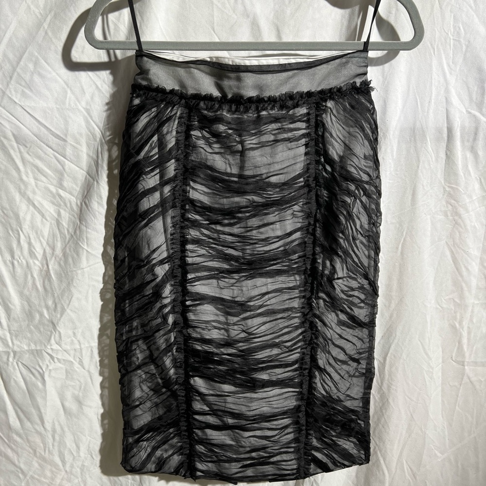 Dolce&Gabbana Black and White midi Skirt.